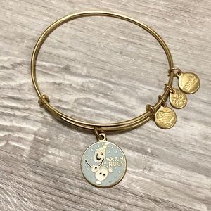 Alex and Ani Olaf Gold bracelet
